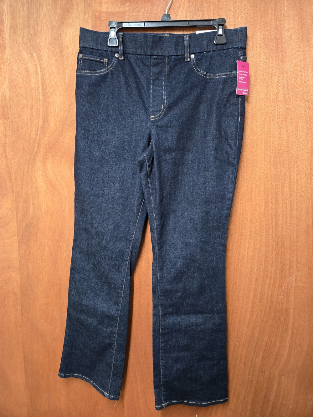 Kim Rogers Dark Indigo Bootcut Pull on Stretch Jeans